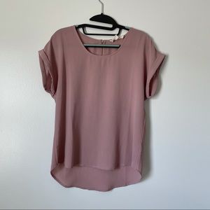 Mauve short sleeve shirt